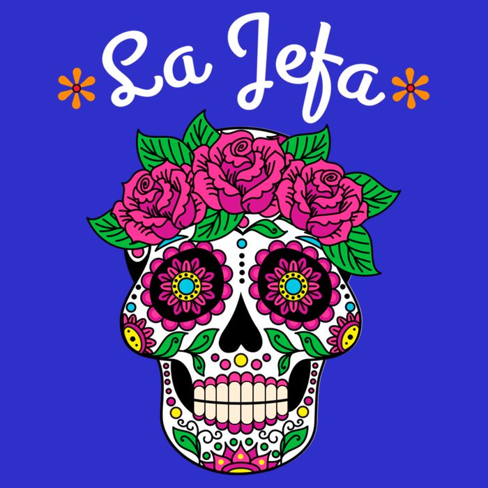 Yo Soy La Jefa Dia De Los Muertos Day Of The Dead Cute Gift Long Sleeve Shirt