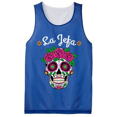 Yo Soy La Jefa Dia De Los Muertos Day Of The Dead Cute Gift Mesh Reversible Basketball Jersey Tank