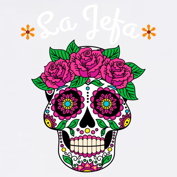 Yo Soy La Jefa Dia De Los Muertos Day Of The Dead Cute Gift Garment-Dyed Sweatshirt