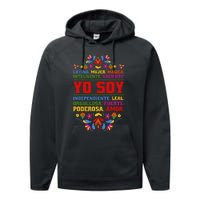 Yo Soy Latina Hispanic Heritage Month Gift Performance Fleece Hoodie