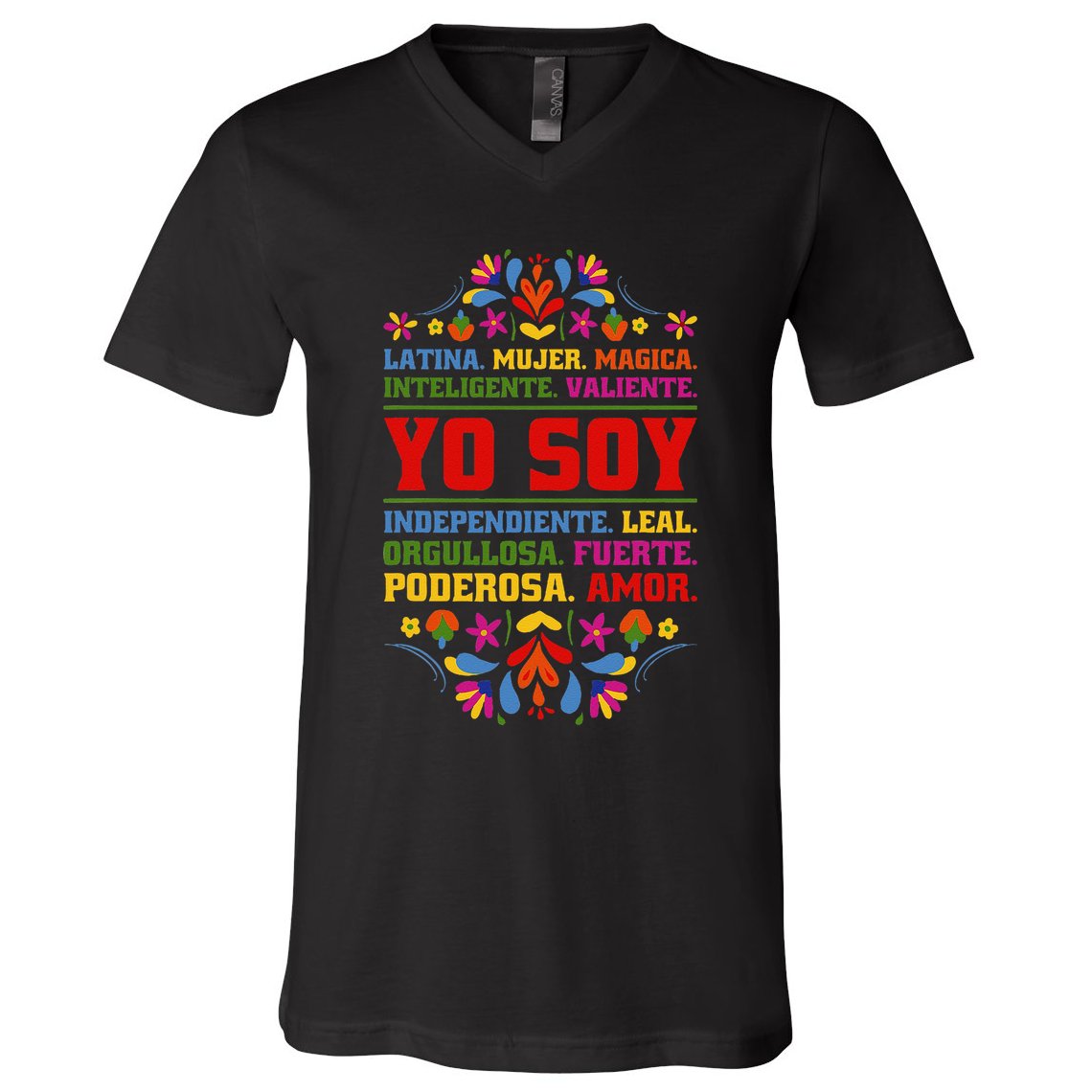 Yo Soy Latina Hispanic Heritage Month Gift V-Neck T-Shirt
