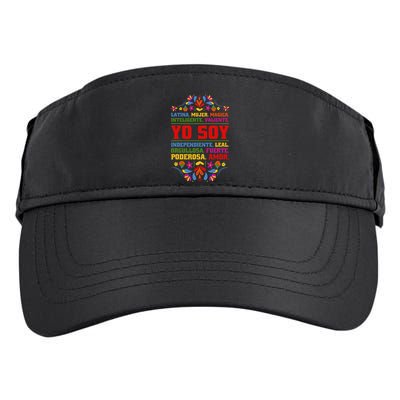 Yo Soy Latina Hispanic Heritage Month Gift Adult Drive Performance Visor