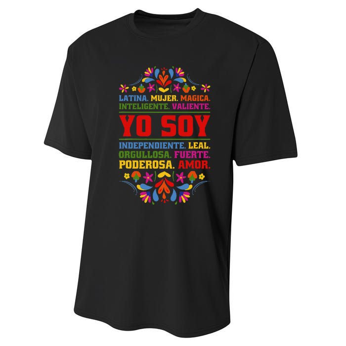 Yo Soy Latina Hispanic Heritage Month Gift Performance Sprint T-Shirt