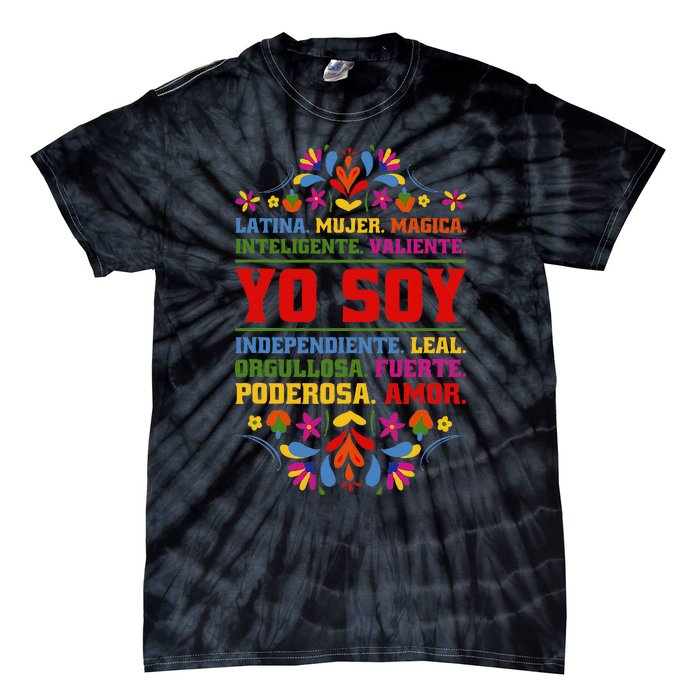 Yo Soy Latina Hispanic Heritage Month Gift Tie-Dye T-Shirt