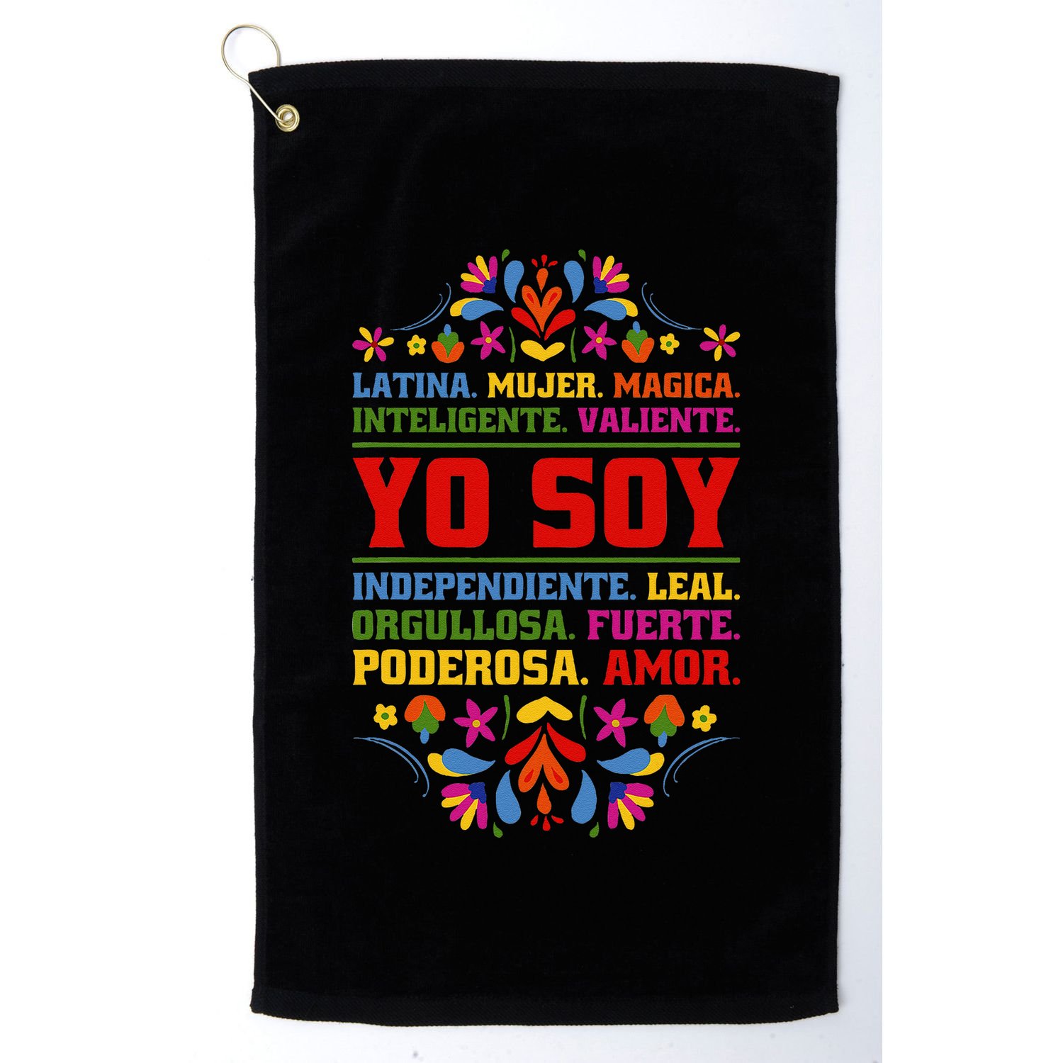 Yo Soy Latina Hispanic Heritage Month Gift Golf Towel