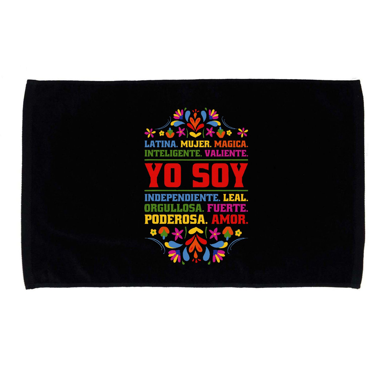 Yo Soy Latina Hispanic Heritage Month Gift Microfiber Hand Towel
