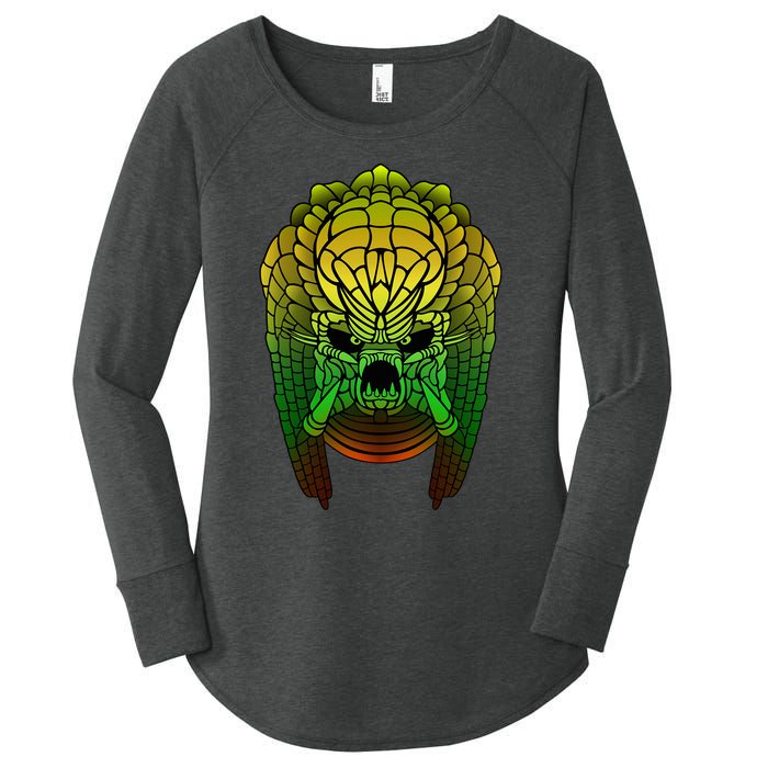 Yautja. Scifi Monster Design Women's Perfect Tri Tunic Long Sleeve Shirt