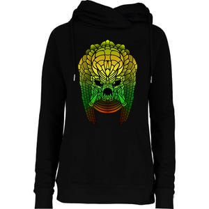 Yautja. Scifi Monster Design Womens Funnel Neck Pullover Hood