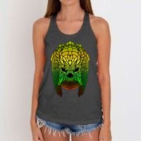 Yautja. Scifi Monster Design Women's Knotted Racerback Tank