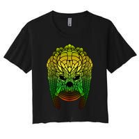 Yautja. Scifi Monster Design Women's Crop Top Tee