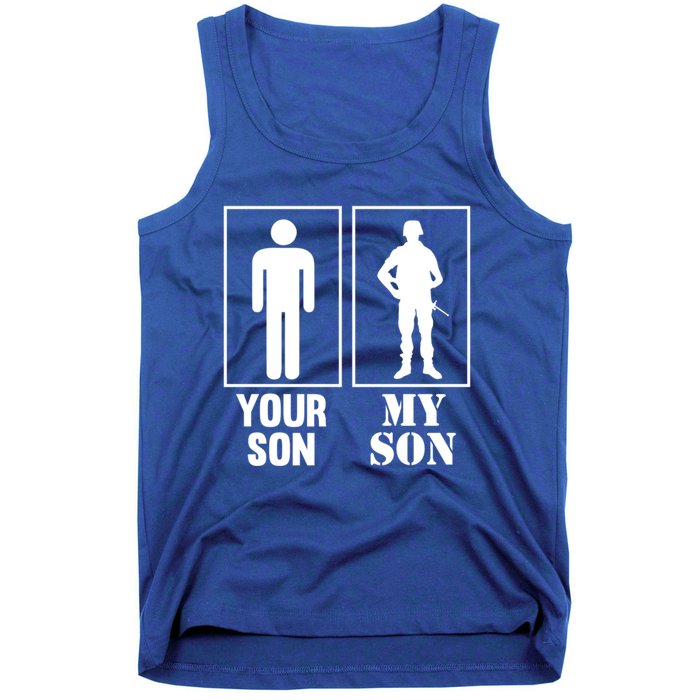 Your Son My Son Proud Soldier Officer Military Meaningful Gift Tank Top