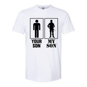 Your Son My Son Proud Soldier Officer Military Meaningful Gift Softstyle® CVC T-Shirt