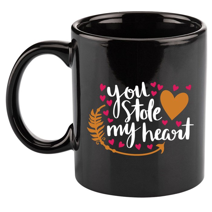 You Stole My Heart 11oz C Handle Ceramic Mug