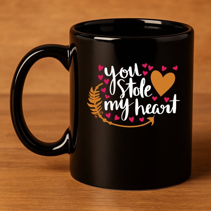 You Stole My Heart 11oz C Handle Ceramic Mug