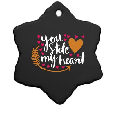 You Stole My Heart Ceramic Star Ornament