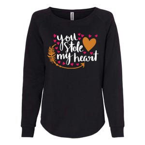 You Stole My Heart Womens California Wash Sweatshirt