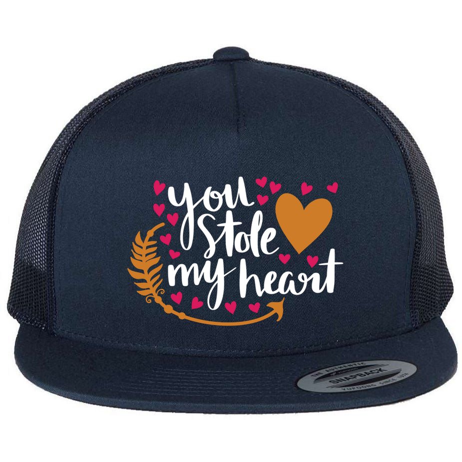 You Stole My Heart Flat Bill Trucker Hat