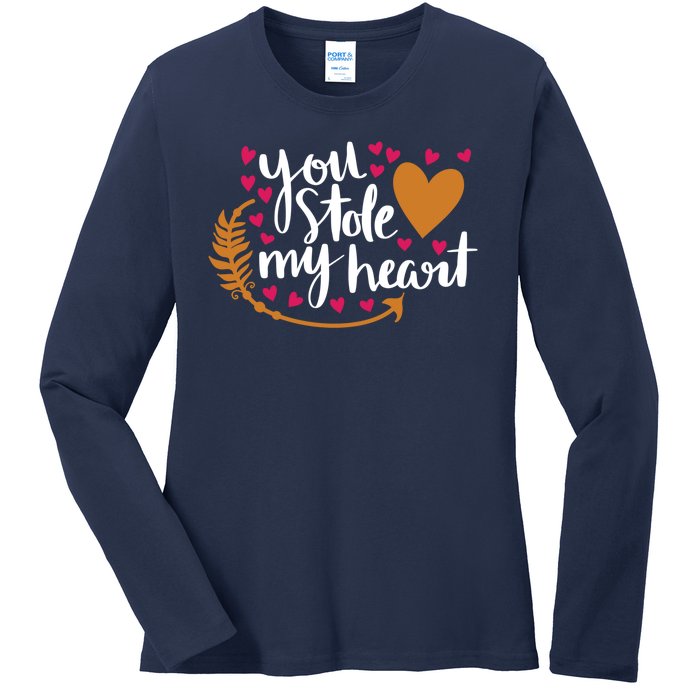 You Stole My Heart Ladies Long Sleeve Shirt