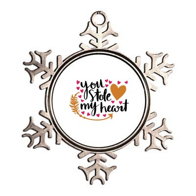 You Stole My Heart Metallic Star Ornament