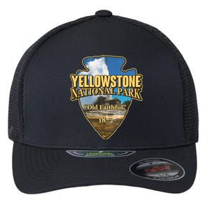 Yellow Stone National Park Old Faithful 1872 Arrow Head Flexfit Unipanel Trucker Cap