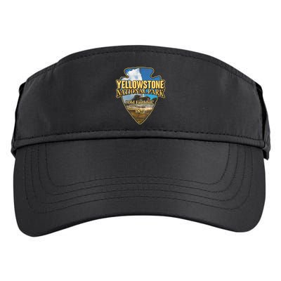 Yellow Stone National Park Old Faithful 1872 Arrow Head Adult Drive Performance Visor