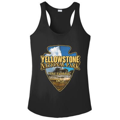 Yellow Stone National Park Old Faithful 1872 Arrow Head Ladies PosiCharge Competitor Racerback Tank