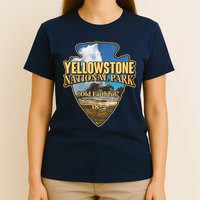 Yellow Stone National Park Old Faithful 1872 Arrow Head T-Shirt