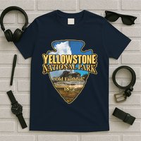 Yellow Stone National Park Old Faithful 1872 Arrow Head T-Shirt