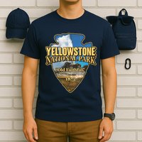 Yellow Stone National Park Old Faithful 1872 Arrow Head T-Shirt