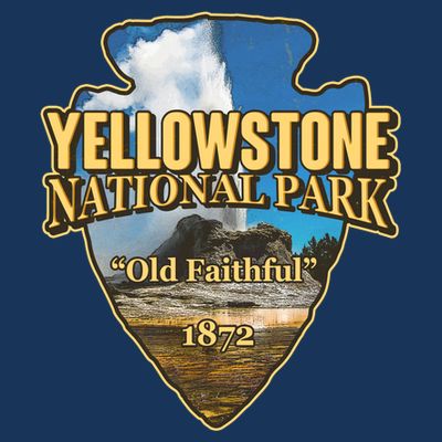 Yellow Stone National Park Old Faithful 1872 Arrow Head T-Shirt
