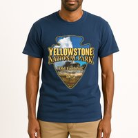 Yellow Stone National Park Old Faithful 1872 Arrow Head Tall T-Shirt