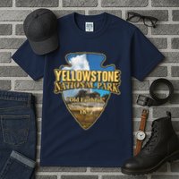 Yellow Stone National Park Old Faithful 1872 Arrow Head Tall T-Shirt