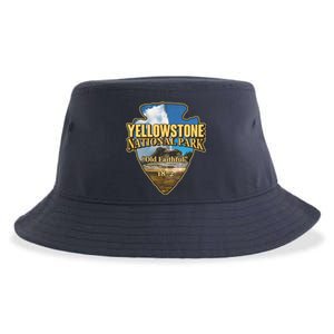 Yellow Stone National Park Old Faithful 1872 Arrow Head Sustainable Bucket Hat