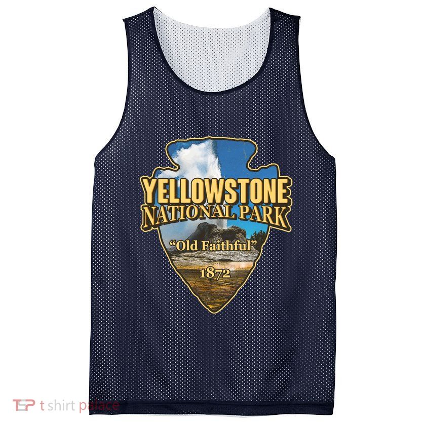 Yellow Stone National Park Old Faithful 1872 Arrow Head Mesh Reversible Basketball Jersey Tank