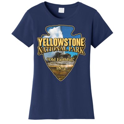 Yellow Stone National Park Old Faithful 1872 Arrow Head Women's T-Shirt