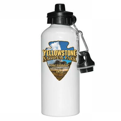 Yellow Stone National Park Old Faithful 1872 Arrow Head Aluminum Water Bottle