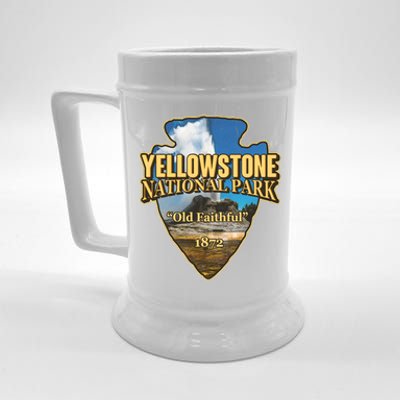 Yellow Stone National Park Old Faithful 1872 Arrow Head Beer Stein