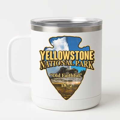 Yellow Stone National Park Old Faithful 1872 Arrow Head 12 oz Stainless Steel Tumbler Cup