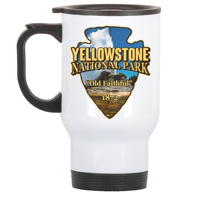 Yellow Stone National Park Old Faithful 1872 Arrow Head Stainless Steel Travel Mug