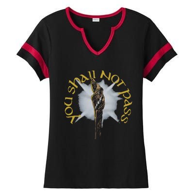 You Shall Not Pass Ladies Halftime Notch Neck Tee