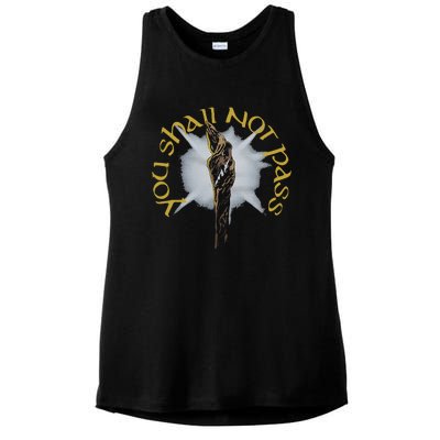 You Shall Not Pass Ladies PosiCharge Tri-Blend Wicking Tank