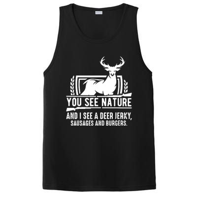 You See Nature And I See A Deer Jerky PosiCharge Competitor Tank