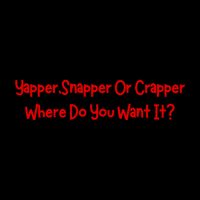 Yapper Snapper Or Crapper Where Do You Want It 7-Panel Snapback Hat