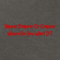 Yapper Snapper Or Crapper Where Do You Want It Cotton Canvas Backpack