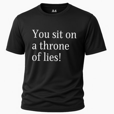 You Sit On A Throne Of Lies! Funny Christmas Sayings Performance Shirt