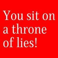 You Sit On A Throne Of Lies! Funny Christmas Sayings 16 in Basic Backpack