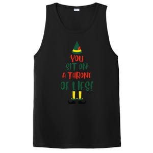 You Sit On A Throne Of Lies Quote Funny Christmas PosiCharge Competitor Tank