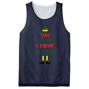 You Sit On A Throne Of Lies Quote Funny Christmas Mesh Reversible Basketball Jersey Tank