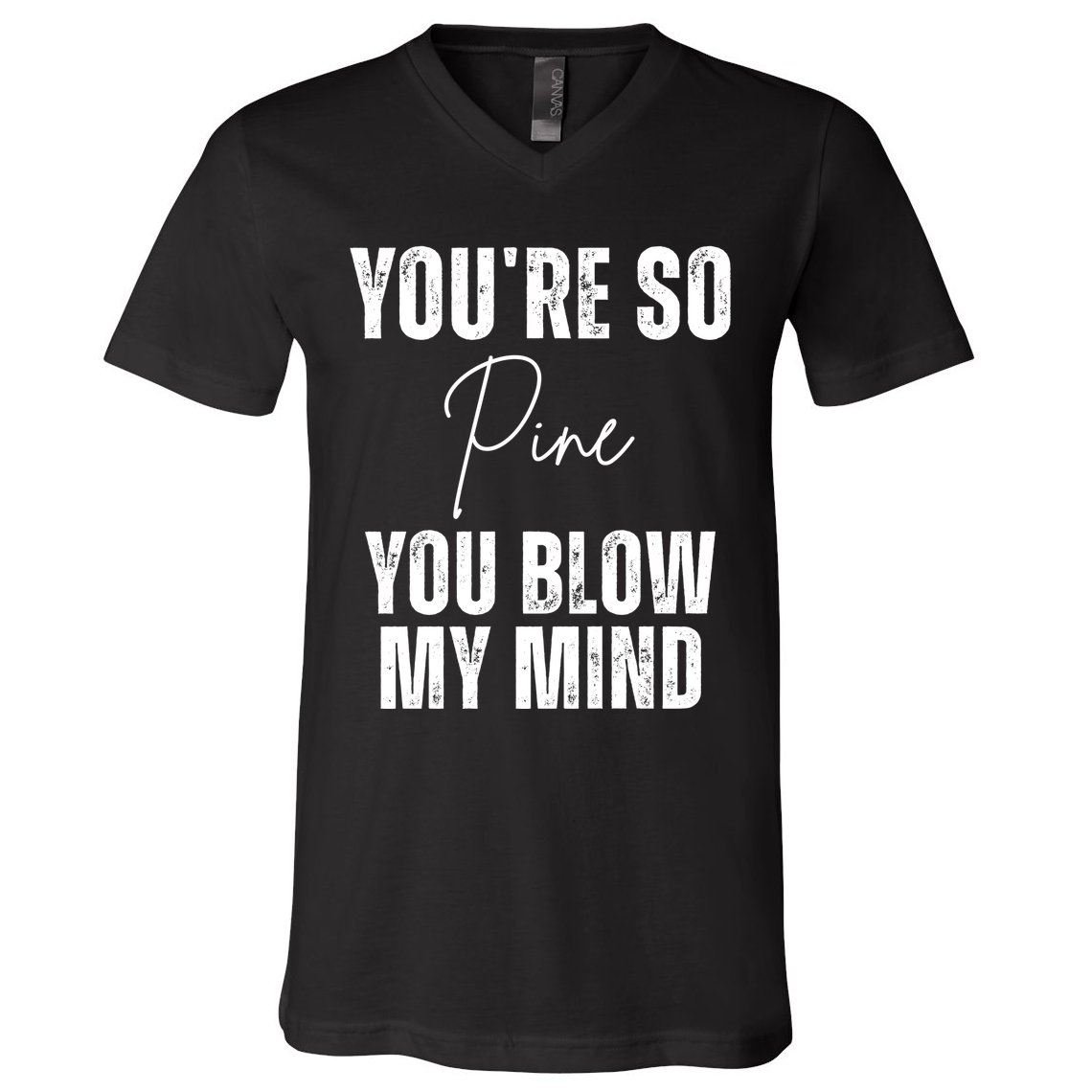 Youre So Pine You Blow My Mind Funny Christmas V-Neck T-Shirt