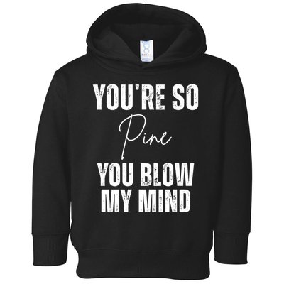 Youre So Pine You Blow My Mind Funny Christmas Toddler Hoodie